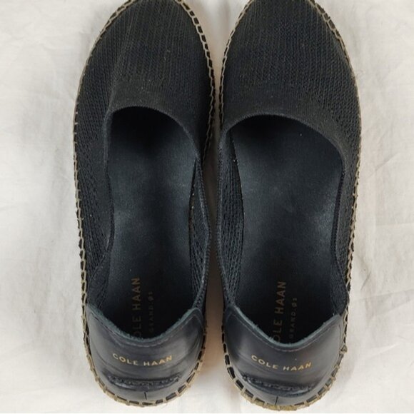 Cole Haan Black StitchLite CloudFeel Espadrille Flats 10.5B - Picture 8 of 11